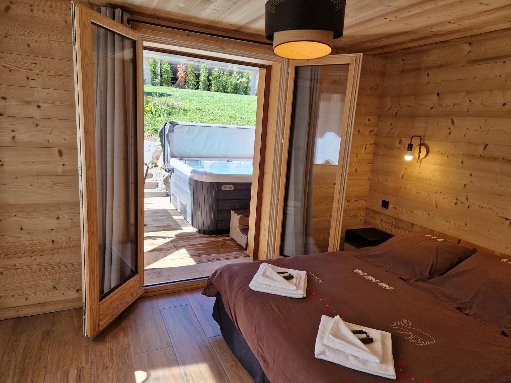 מורזין Chalet Delphinette - Spa Privatif חדר תמונה